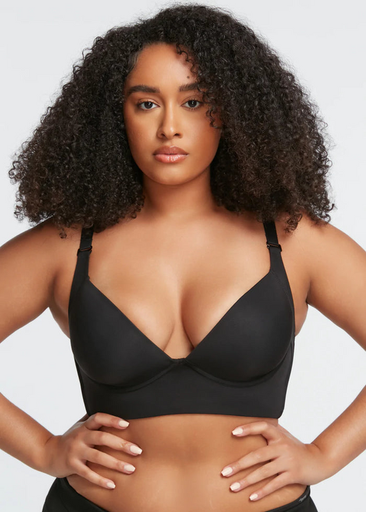 Adjustable Wired Pushup Bra (Black + Beige)